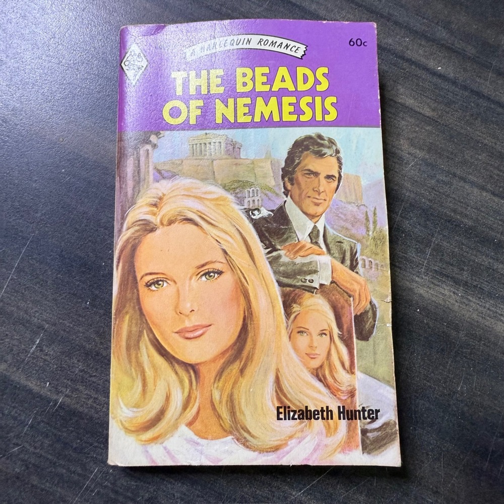 The Beads of Nemesis‎ Harlequin Romance Novel Elizabeth Hunter 1970s Paperback